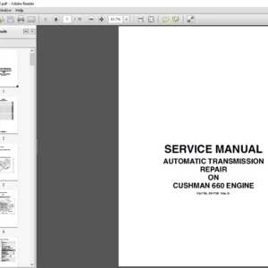 AUTOMATIC TRANSMISSION REPAIR ON CUSHMAN 660 ENGINE SERVICE MANUAL - PDF DOWNLOAD