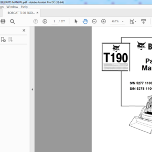 BOBCAT T190 SKID STEER - HeyDownloads - Manual Downloads