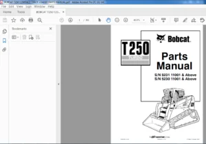 BOBCAT T250 COMPACT TRACK LOADER PARTS MANUAL - PDF DOWNLOAD