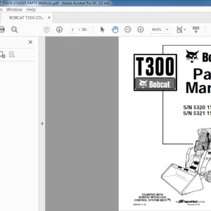 BOBCAT T300 COMPACT TRACK LOADER PARTS MANUAL - PDF DOWNLOAD