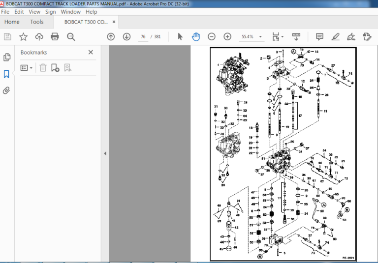 BOBCAT T300 COMPACT TRACK LOADER PARTS MANUAL - PDF DOWNLOAD ...