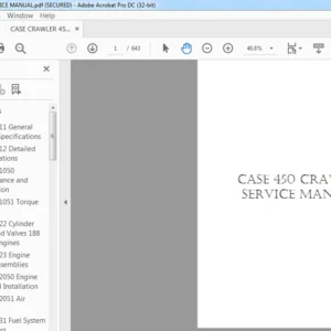 CASE CRAWLER 450 SERVICE MANUAL - PDF DOWNLOAD