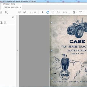 CASE VA SERIES TRACTOR PARTS MANUAL - PDF DOWNLOAD