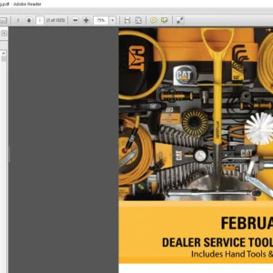 CAT Dealer Service Tools Catalog (Includes Hand Tools & Shop Supplies Feb 2021) Manual - PDF DOWNLOAD
