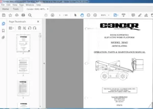 CONDOR 38AG 47AG & 47AE Articulating Operator's Manual - PDF DOWNLOAD