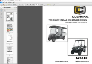 CUSHMAN HAULER 800 1200 REFRESHER 1200 SERVICE MANUAL - PDF DOWNLOAD