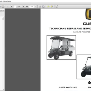 CUSHMAN HAULER 800 1200 REFRESHER 1200 SERVICE MANUAL - PDF DOWNLOAD