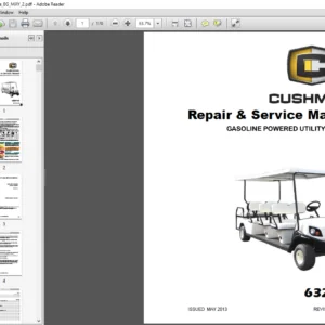 CUSHMAN SHUTTLE 8 Repair & Service Manual - PDF DOWNLOAD