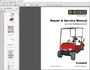 CUSHMAN TXT FLEET FREEDOM SHUTTLE 2+2 Repair & service manual (Electric) - PDF DOWNLOAD