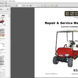 CUSHMAN TXT FLEET FREEDOM SHUTTLE 2+2 Repair & service manual (Electric) - PDF DOWNLOAD