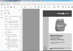 TEXTRON MOTORS 4-STROKE ENGINE MPE 850 OFF-ROAD Diagnostic SERVICE  Manual - PDF DOWNLOAD