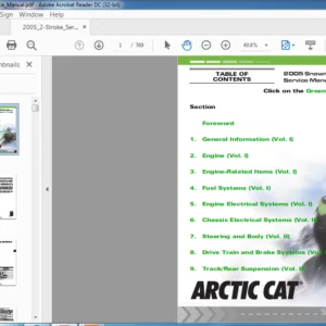 2005 ARCTIC CAT SNOWMOBILES SERVICE MANUAL - PDF DOWNLOAD