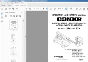 Condor 37A & 47A Operation & Safety Manual - PDF DOWNLOAD