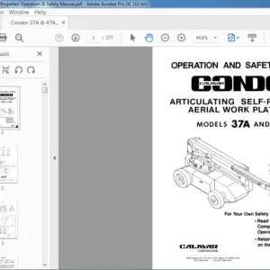 Condor 37A & 47A Operation & Safety Manual - PDF DOWNLOAD