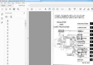 Cushman 826767 Haulster & Turf-Truckster Service Manual - PDF DOWNLOAD