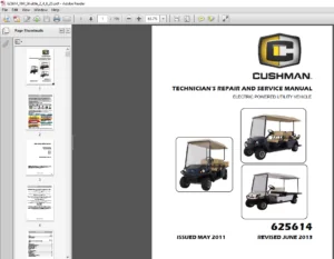 Cushman Shuttle 2 4 6 Technician Repair & Service Manual - PDF DOWNLOAD