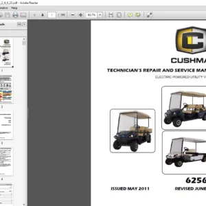 Cushman Shuttle 2 4 6 Technician Repair & Service Manual - PDF DOWNLOAD