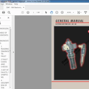 DAF DDNX303 MX Electronic Unit Pump General Manual - PDF DOWNLOAD