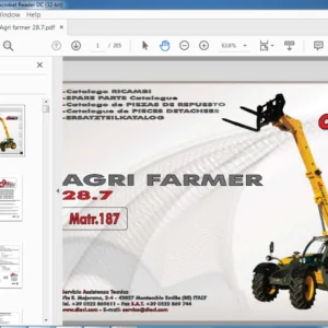 Dieci Agri Farmer 28.7 Spare Parts Catalogue Manual - PDF DOWNLOAD