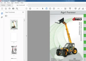 Dieci Agri Farmer Operation & Maintenance Manual - PDF DOWNLOAD