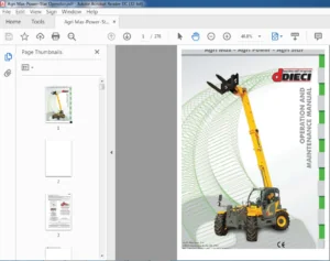 Dieci Agri Max-Power-Star Operation & Maintenance Manual - PDF DOWNLOAD