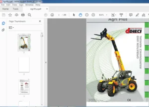 Dieci Agri Plus Operation & Maintenance Manual - PDF DOWNLOAD