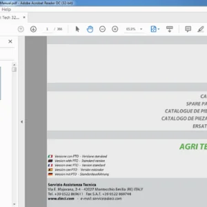 Dieci Agri Tech 32.9 VS Parts Catalogue Manual - PDF DOWNLOAD