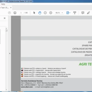 Dieci Agri Tech 35.7 VS Parts Catalogue Manual - PDF DOWNLOAD