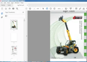 Dieci Agri Tech Operation & Maintenance Manual - PDF DOWNLOAD