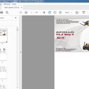 Dieci Apollo 25.6 Step 3 Parts Catalogue Manual - PDF DOWNLOAD