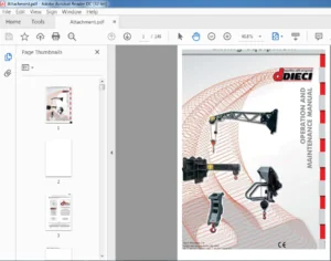 Dieci Attachment Operation & Maintenance Manual - PDF DOWNLOAD