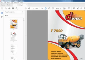 Dieci F 7000 Spare Parts Catalogue Manual - PDF DOWNLOAD