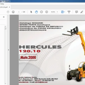 Dieci Hercules 120.10 Spare Parts Catalogue Manual - PDF DOWNLOAD