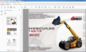 Dieci Hercules 160.10 Parts Catalogue Manual - PDF DOWNLOAD