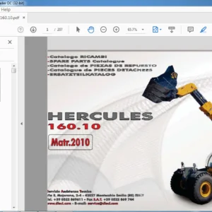 Dieci Hercules 160.10 Parts Catalogue Manual - PDF DOWNLOAD