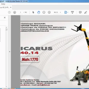 Dieci Icarus 40.14 Parts Catalogue Manual - PDF DOWNLOAD