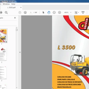 Dieci L3500 Spare Parts Catalogue Manual - PDF DOWNLOAD