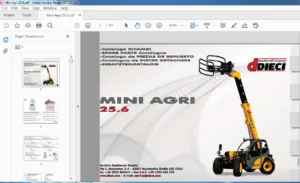 Dieci Mini Agri 25.6 Spare Parts Catalogue Manual - PDF DOWNLOAD