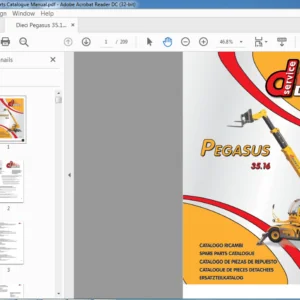 Dieci Pegasus 35.16 Parts Catalogue Manual - PDF DOWNLOAD