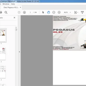 Dieci Pegasus 40.25 Parts Catalogue Manual - PDF DOWNLOAD