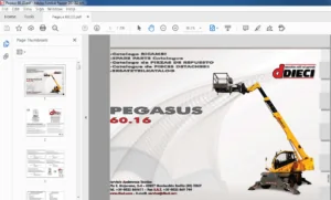 Dieci Pegasus 60.16 Spare Parts Catalogue Manual - PDF DOWNLOAD