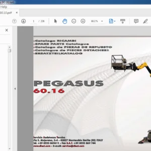 Dieci Pegasus 60.16 Spare Parts Catalogue Manual - PDF DOWNLOAD