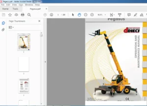 Dieci Pegasus Operation & Maintenance Manual  - PDF DOWNLOAD