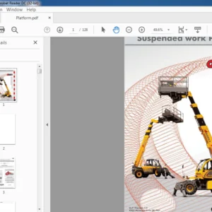 Dieci Suspended Work Platform Operation & Maintenance Manual - PDF DOWNLOAD