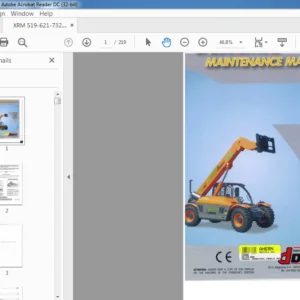 Dieci Telescopic Handlers XRM with Fixed Boom Maintenance Manual - PDF DOWNLOAD