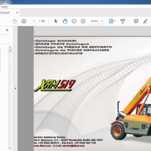 Dieci XRM519 Spare Parts Catalogue Manual - PDF DOWNLOAD