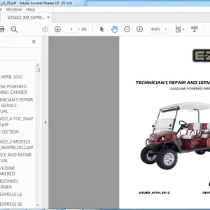 EZGO 625622 EXPRESS L6 S6 SERVICE MANUAL (GASOINE) -PDF DOWNLOAD
