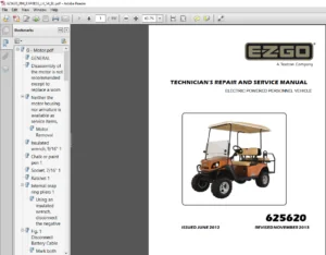 EZGO Express L4 S4 TECHNICIAN’S REPAIR AND SERVICE MANUAL (ELECTRIC)  - PDF DOWNLOAD