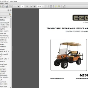 EZGO Express L4 S4 TECHNICIAN’S REPAIR AND SERVICE MANUAL (ELECTRIC)  - PDF DOWNLOAD
