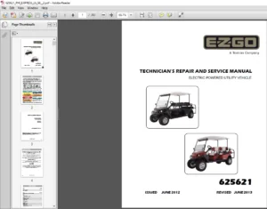 EZGO Express L6 S6 TECHNICIAN’S REPAIR AND SERVICE MANUAL (ELECTRIC) - PDF DOWNLOAD